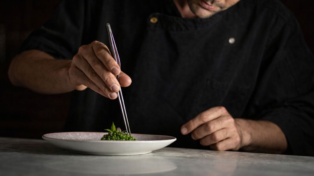 Platos con guisantes de lágrima