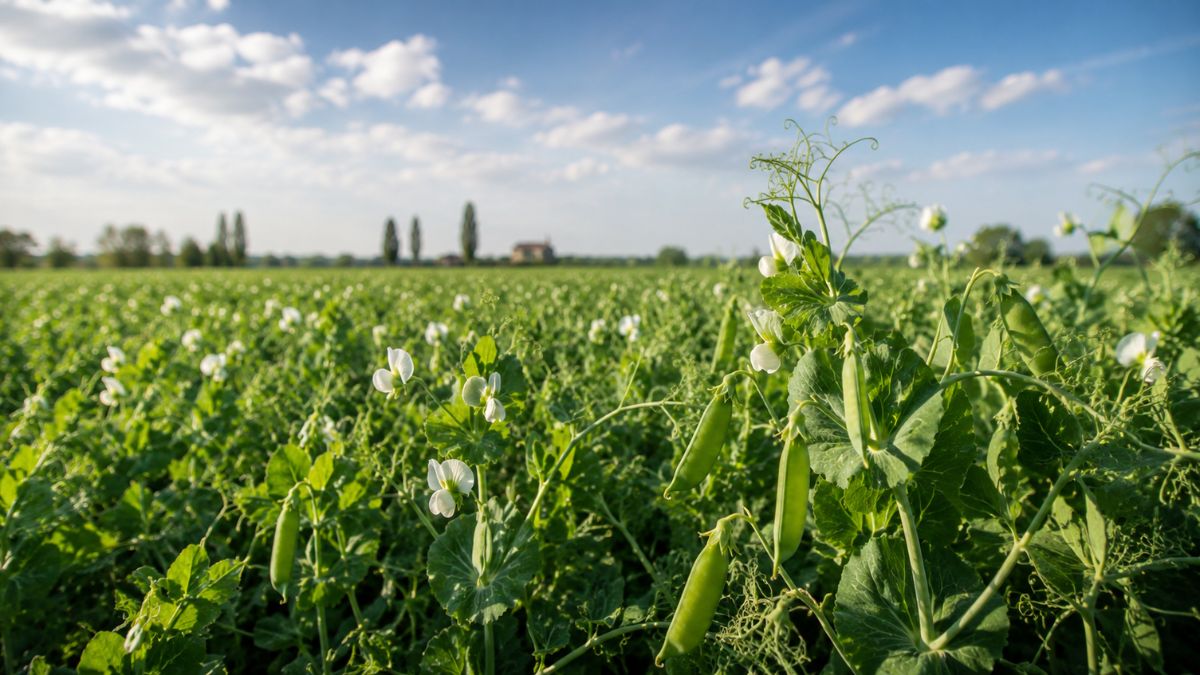 guisantes de lagrima en primavera